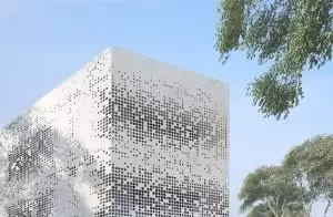 استفاده از ورق پانچ استیل در نمای ساختمان